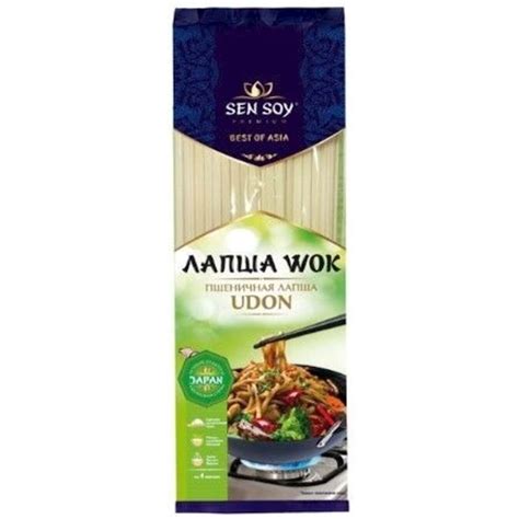 Пшеничная лапша Sen Soy Wok Udon 150 г купить в Баку Цена обзор