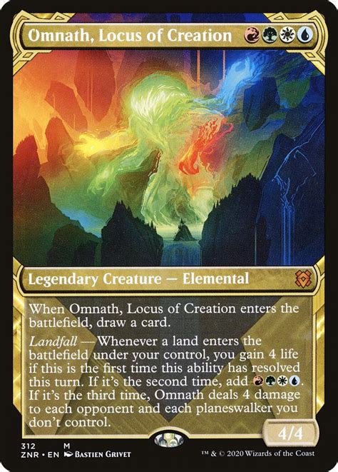 Omnath Locus Of Creation Showcase Zendikar Rising Magic The Gathering