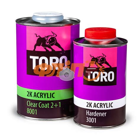 Toro 2К MS 8001 акриловый лак 1л + отвердитель