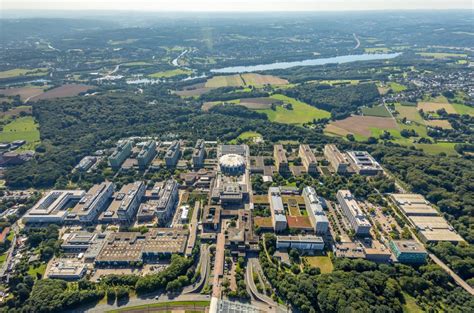 Bochum Aus Der Vogelperspektive Campus Gebäude Der Ruhr Universität