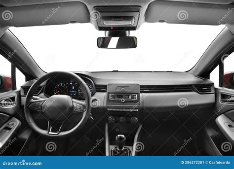 Interior View of a Modern Passenger Car Stock Image - Image of radio ...