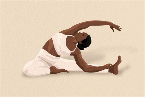 Aesthetic yoga poses vector with health | Free Vector - rawpixel | Yoga ...