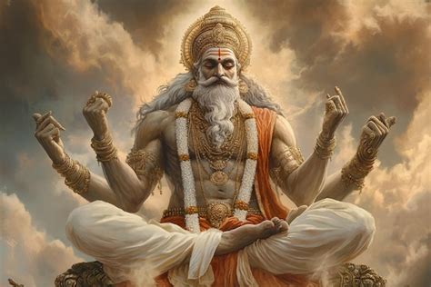 Hindu God Brahma | Premium AI-generated image