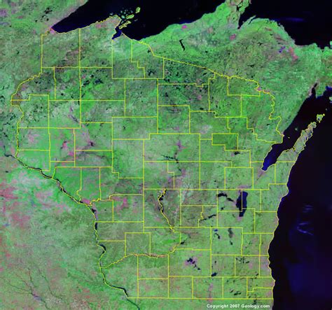 Wisconsin Counties Map With Cities