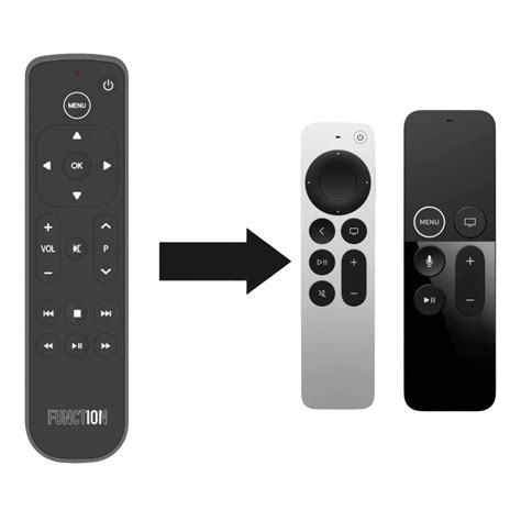 Function101 Apple TV Remote with Siri remote and Apple TV Remote third gen