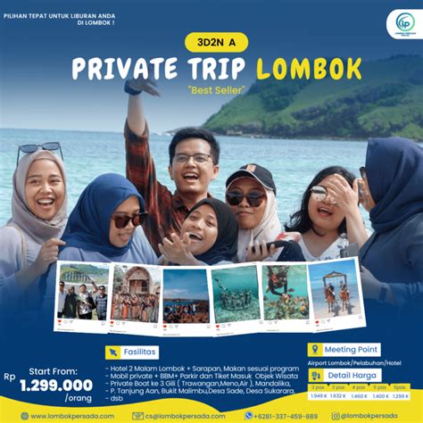 Paket Wisata Lombok Hari Malam Opsi A Lombok Persada