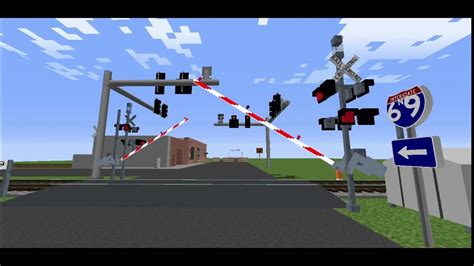 Immersive Railroading Railroad Crossing Tests Minecraft Youtube