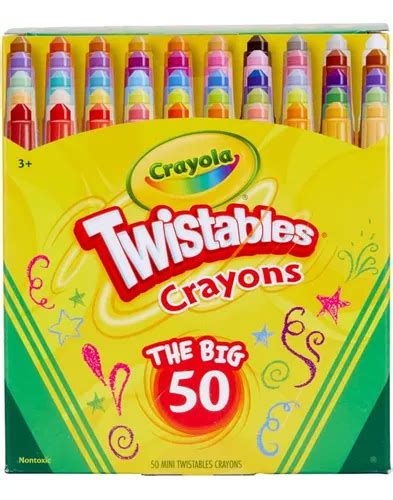 Crayola Mini Twistables Crayons Kit Para Colorear 50 Unidad Envío gratis