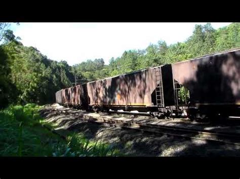 Trem VL carregado de açucar decendo a serra e Santos YouTube