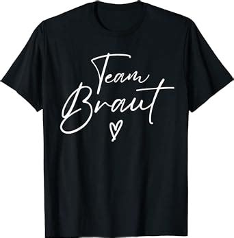 Team Braut Junggesellenabschied Dezent Herz JGA Bride To Be T Shirt