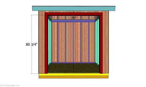 8x8 Lean To Shed Roof Plans HowToSpecialist How To Build Step By