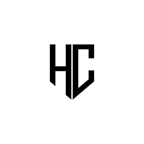 HC letter logo design with white background in illustrator. Vector logo ...