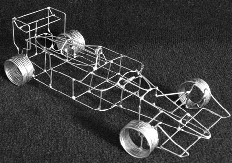 Wire Model of McLaren MP4 Race Car