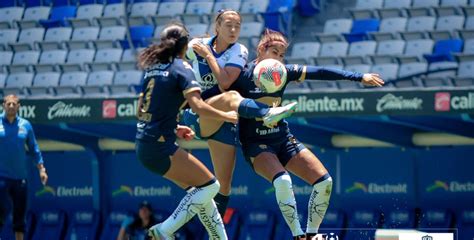 Liga Mx Femenil Puebla Empat A Pumas Al Final Del Partido Con Gol