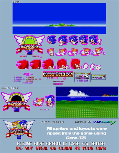 Sonic the Hedgehog 2 - Title screen by SonicDash57 on DeviantArt