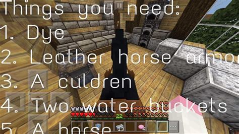 how to dye horse armor in minecraft