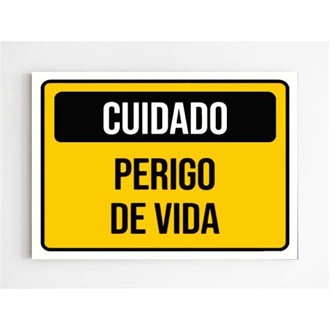 Kit Placas De Sinaliza O Cuidado Perigo De Vida Mdf Submarino