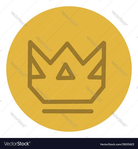 Medieval Crown Icon On White Background Royalty Free Vector