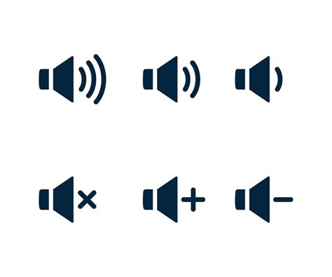 Speaker Icon Set Vector Sound Vector Icon Speaker Volume Icon