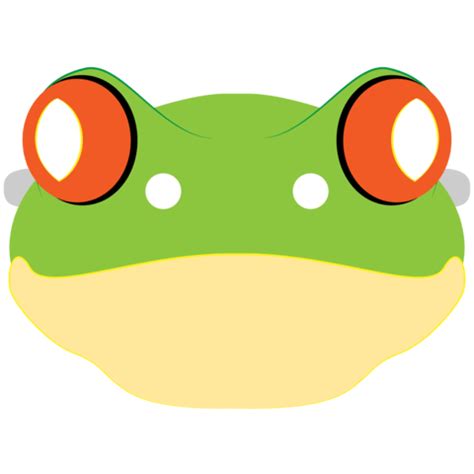 Tree Frog Mask Template | Free Printable Papercraft Templates