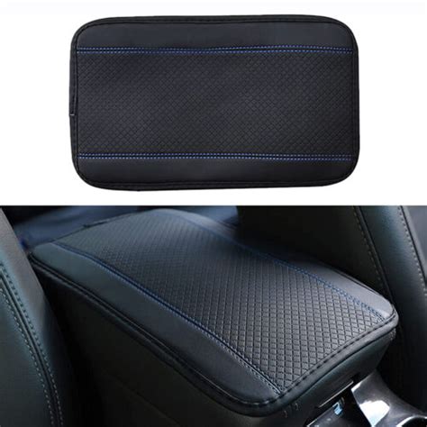 Car Armrest Cushion Cover Center Console Box Protector Mat Pad Accessories Blue Ebay