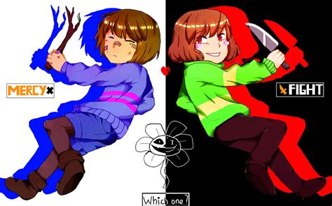 Frisk and Chara by nyan203 on DeviantArt