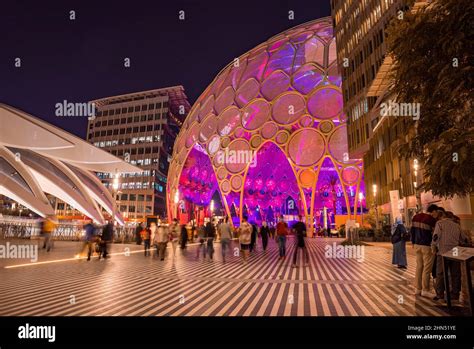 Der Al Wasl Plaza Dome Auf Der Dubai EXPO 2020 Stockfotografie Alamy