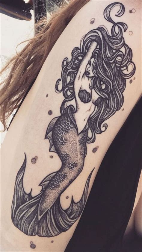 50 Mooi En Schattig Mermaid Tattoo Ideeën Voor Uw Droom Van De Meermin Pagina 29 Van 50 In