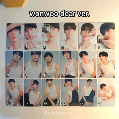 Jual Ready Stock Photocard Booklet Wonwoo Dear Ver Seventeen Is