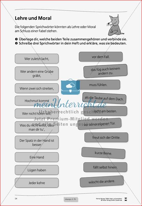 Aufbau Einer Fabel Arbeitsblatt 3 Konzepte Kostenlos Für Sie