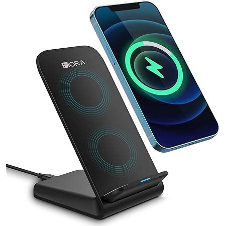 Hora Cargador Inal Mbrico Carga R Pido W Wireless Charger Fast Con