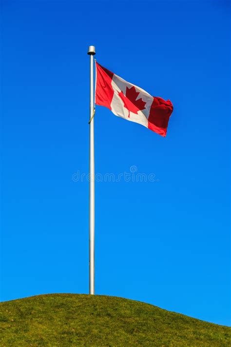 Canadian Flag Stock Image Image Of Waving Flag Blue 38844481