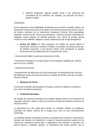 Mordida Abierta Y Mordida Profunda PDF