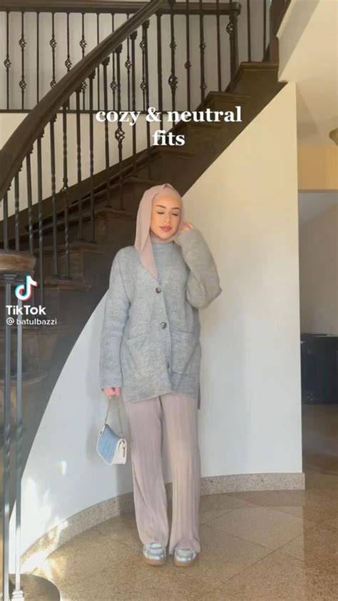 Batul Bazzi Tik Tok Cozy Neutral Fits Modest Fashion Muslim