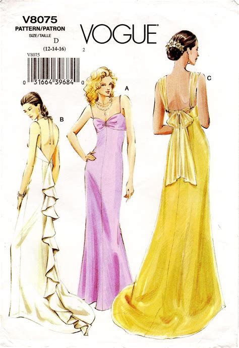 Vogue Formal Dress Patterns Pattern Rjuuc Edu Np