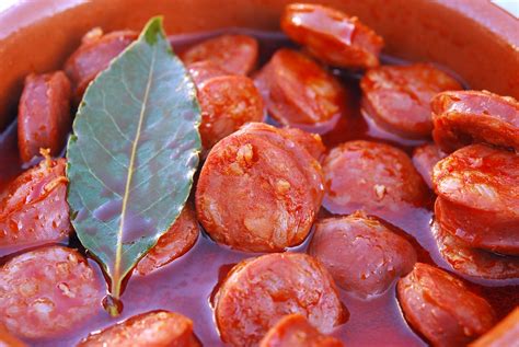 Chorizo A La Sidra Chorizo Cooked In Cider Victor Bayon Flickr