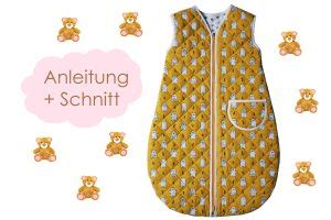 Schnitt Nähanleitung Baby Schlafsack in 4 Größen 60 90cm Lunicum