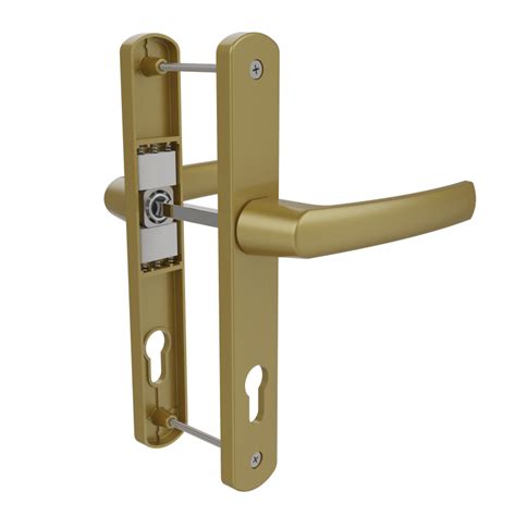 Door Handle Al Jumbo Lara Mm Axis Long Wide Gold Finish Windoform