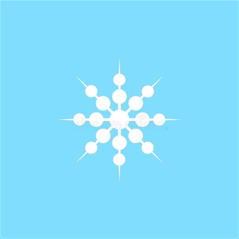 Ilustraci N Del Vector Icono Del Copo De Nieve Copo De Nieve Blanco