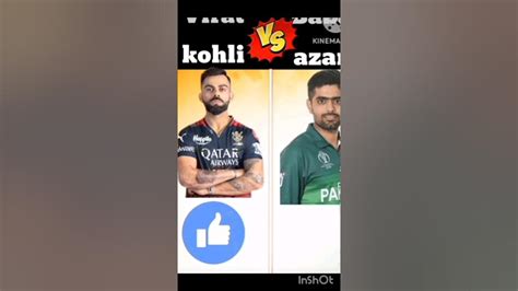 Virat Kohli Vs Babar Azamshorts Youtube