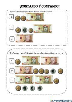 Monedas Y Billetes Idioma Espa Ol O Castellano Curso Nivel Primer