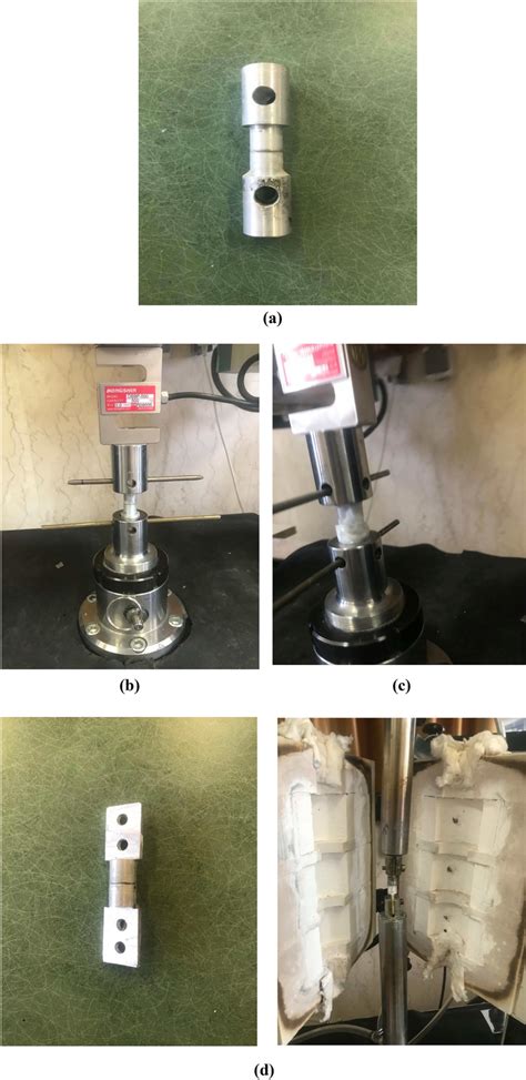 a Butt joint sample; b butt joint tensile strength at room temperature ...