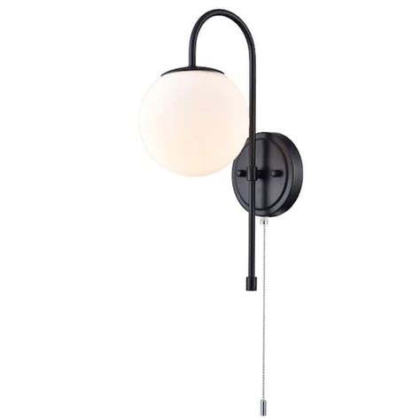 CLAXY 10 5 In 1 Light Black Modern Wall Sconce With Standard Shade DE