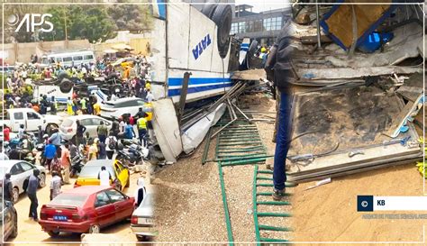 Senegal Transport Drame Accident De Bus Au Rond Point Emg Un Mort