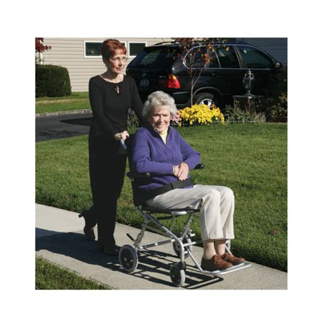 Drive Medical Super Light Folding Transport Chair w/ Carry Bag 19 lbs