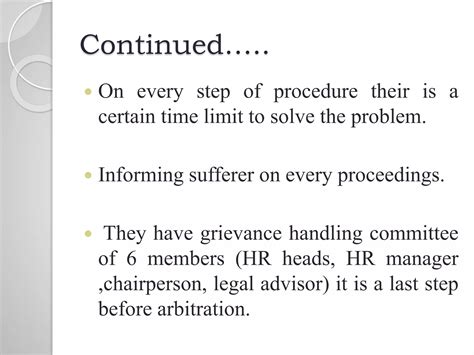 Grievance Handling Procedure Ppt