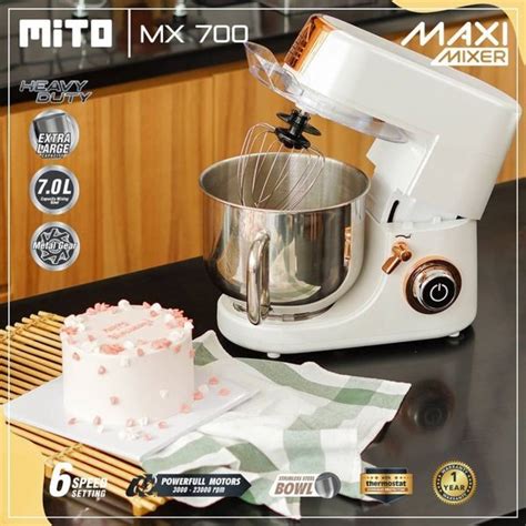 Jual Mito Stand Mixer Mitochiba MX 700 Planetary White 7 Liter