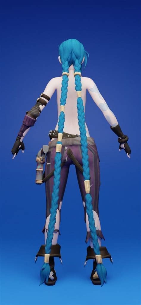 Jinx Arcane Nude 3D Model Rigged CGTrader