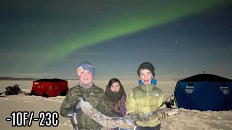 Overnight Alaska Burbot Ice Fishing 10F Catch Cook YouTube