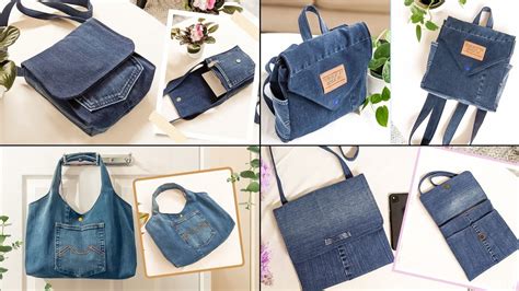 Diy Simple Denim Bags Out Of Old Jeans Compilation Fast Speed